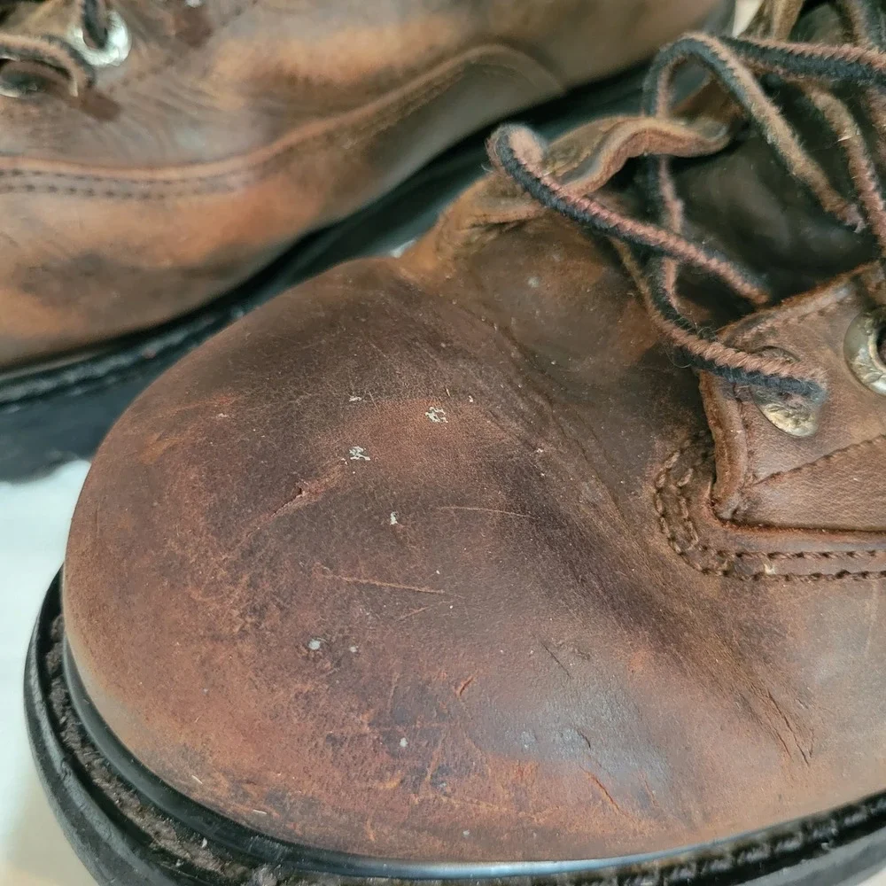 Wolverine Mens 9.5 D Brown Leather Gore-Tex Thinsulate Logger Boots 81505495